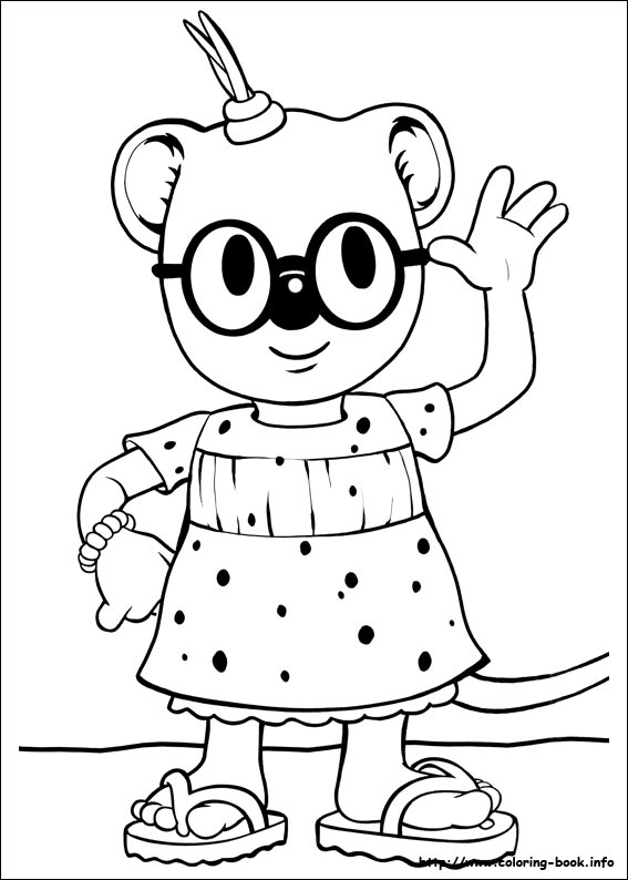 Plansa de colorat cu Koala 17 9